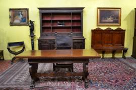 Libreria doppio corpo metà XX secolo stile Rinascimentale