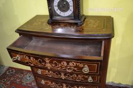 Cassettiera intarsiata stile Napoleone III