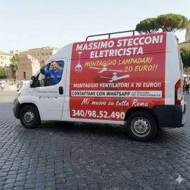 Montaggio plafoniere led Roma Eur 