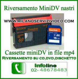 sony hi8 telecamera cassette in digitale mp4 per visione su tv tablet pc smartphone milano