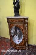 Servante angoliera intarsiata stile Napoleone III