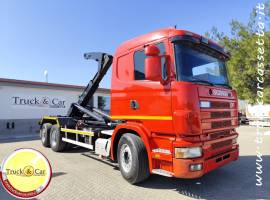 RIF.1204 SCANIA CV R 144.460 – 1997 – 3 ASSI – GANCIO SCARRABILE LEM DA 26 TON – EURO 5 CON ANTIPART