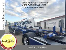 RIF.1221 SEMIRIMORCHIO TECNOKAR – 2019 – PORTACONTAINERS 20-30-40-45 PIEDI – TELAIO ALLUNGABILE