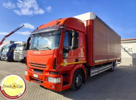 RIF.1235 IVECO EUROCARGO 120 E 28 – 2004 – CASSONE CENTINATO + SPONDA CARICATRICE DHOLLANDIA DA 15 Q