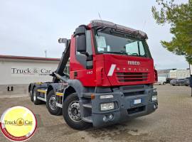 RIF.1300 IVECO STRALIS 260 S 450 – 2007 – 4 ASSI – GANCIO SCARRABILE GUIMATRAC 30 TON + CASSA IN FER