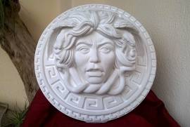 Medusa scultura dalle due greche diametro 35 cm