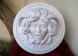 Medusa scultura dalle due greche diametro 35 cm