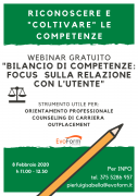 Webinar Gratuito "Bilancio di Competenze: Focus sulla Relazione con l'Utente"