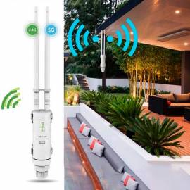 Amplificatore segnale wifi da esterno 2.4G + 5G lunga distanza