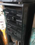 Rack stero Sony radio cd registratore piatto casse