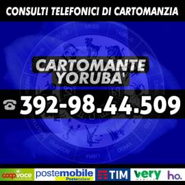 I Tarocchi di Yorubà tutti i giorni dalle ore 9 alle 21, solo consulti di tipo telefonico