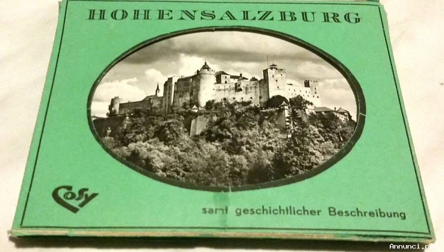 Fortezza di Salisburgo 10 Fotografie b/n in custodia Originale, anni '50-60