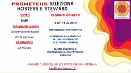 hostess e steward bari urgente