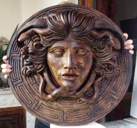 Medusa scultura color bronzo ottocento 60 cm