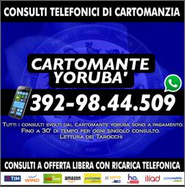 YORUBA' legge i Tarocchi telefonicamente