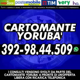 Chiama e prenota un consulto con il Cartomante YORUBA'