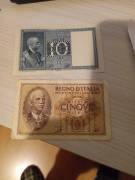 banconote da 1 - 5 - 10 e 50 lire