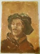 Quadro Beduino su tela firmato.