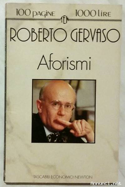 Aforismi di Roberto Gervaso Ed.Newton Compton, 1994 come nuovo