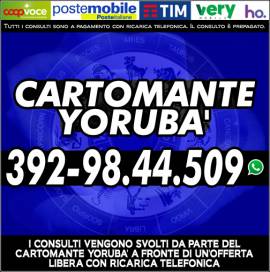 Fuga tutti i tuoi dubbi con 1 consulto di Cartomanzia: il Cartomante YORUBA'