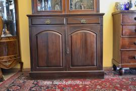 Bookcase-libreria inglese stile Vittoriano del XX secolo