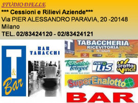 RIF. 346 OTTIMO BAR TABACCHI AGGI € 480.000