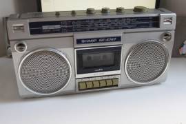 VINTAGE RADIO -" SHARP " GF-4747 BOOMBOX GHETTOBLASTER - JAPAN - DA COLLEZIONE