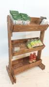 espositore organizer legno scaffale arredo allestimento negozio 