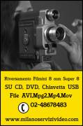 super 8 su dvd e chiavetta file mp4,avi,mov,mac apple,windows,filmini anni 50,60,70,80 in pellicola 