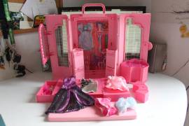 CASA BAMBOLE ARMADIO VALIGIA BARBIE MATTEL VINTAGE 1989