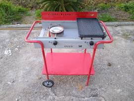 Griglia barbecue a gas due fornelli