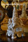 Antica lampada di porcellana del XX secolo Meissen