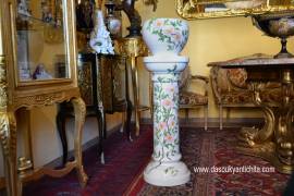 Colonna con vaso fioriera vintage firmato Pippo Cetona