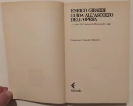 Guida all'ascolto dell'opera.111 opere di 52 autori di Enrico Girardi 1°Ed.Feltrinelli, gennaio 1992