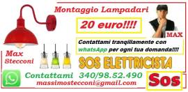 Montaggio lampadario 20 euro Roma Montagnola 