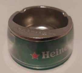 Portacenere posacenere antivento Birra Heineken oggetto pubblicitario vintage