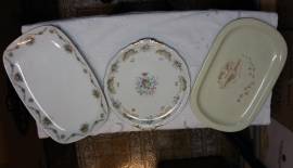 Piatti da portata decorati, in ceramica - Vintage