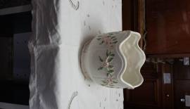 Porta vaso floreale, in ceramica - Vintage
