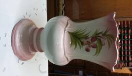 Grande vaso color rosa antico, in ceramica - Vintage