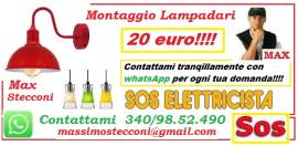 Montaggio lampadario Roma Mostacciano 