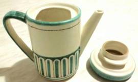 Bellissimo set caffè per due,  in Ceramica di Vietri finemente lavorato anni '70