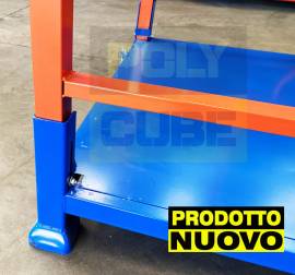 Pallet con sponde ripiegabili porta stoffe