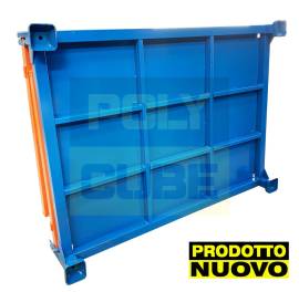 Pallet con sponde ripiegabili porta stoffe