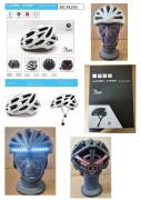 Stock di caschi tecnologici con bluetooth e led 750pz 
