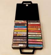 Porta Musicassette STARSYSTEM PRODUCT MC valigetta 24 posti Tape vintage contenitore nero