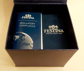 Scatola originale FESTINA accompagnata con il Certificato di Autenticità in varie lingue