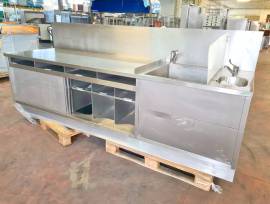 WORKSTATION DA BAR INOX USATA 