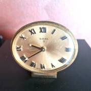 Sveglia  da tavolo Swiza, Vintage Anni '60 movimento a carica manuale di 8 giorni.