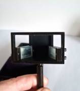 Antico squadro a  specchi tascabile  Austriaco ,  primi'900, firmato "GEBRUDER . FROMME / WIEN&