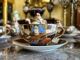 Servizio da tè anni 60/70 Satsuma moriage